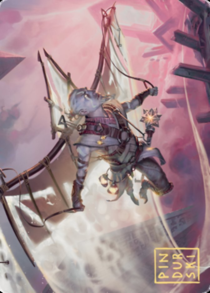 Kitesail Cleric Art Card (Gold-Stamped Signature) [Zendikar Rising Art Series] | North Game Den
