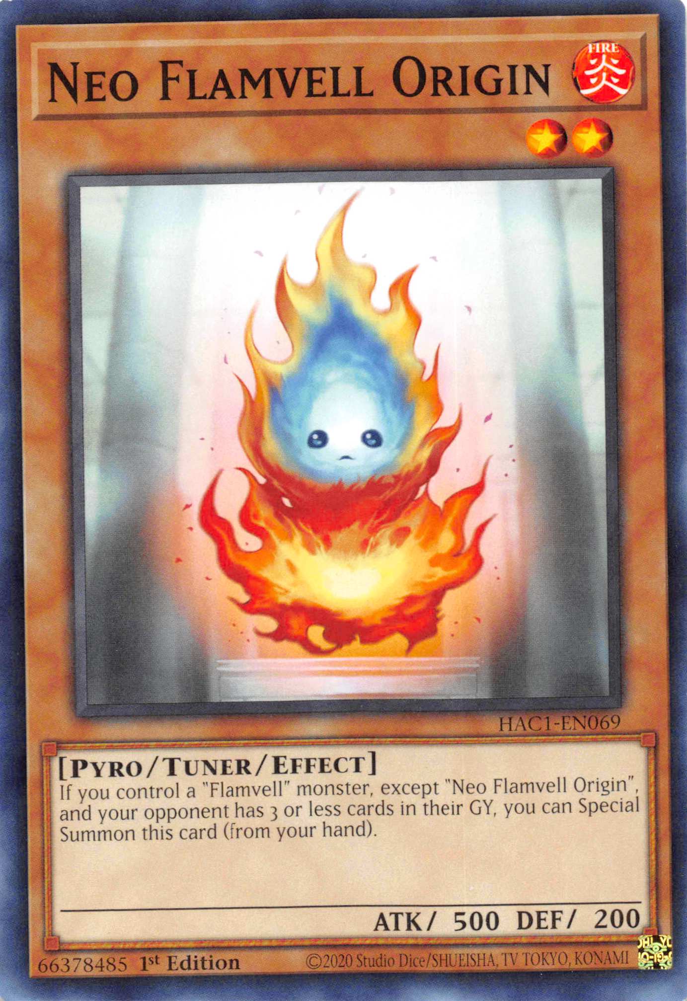 Neo Flamvell Origin [HAC1-EN069] Common | North Game Den