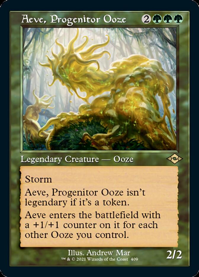 Aeve, Progenitor Ooze (Retro Foil Etched) [Modern Horizons 2] | North Game Den