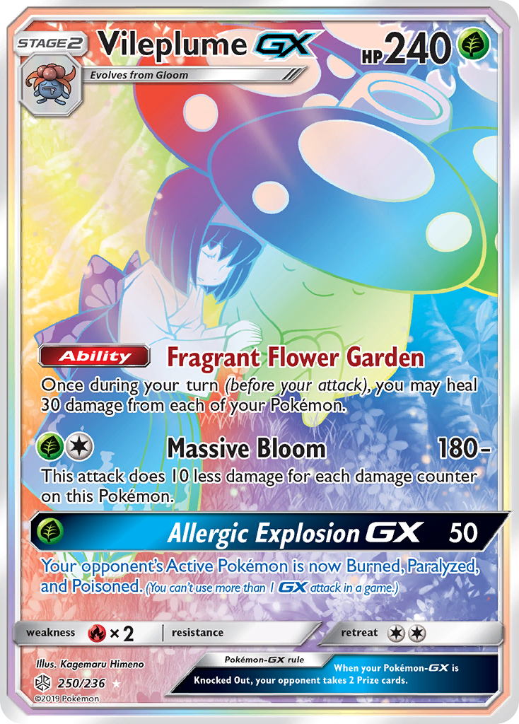 Vileplume GX (250/236) [Sun & Moon: Cosmic Eclipse] | North Game Den