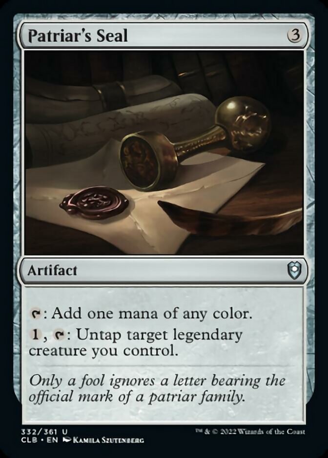 Patriar's Seal [Commander Legends: Battle for Baldur's Gate] | North Game Den