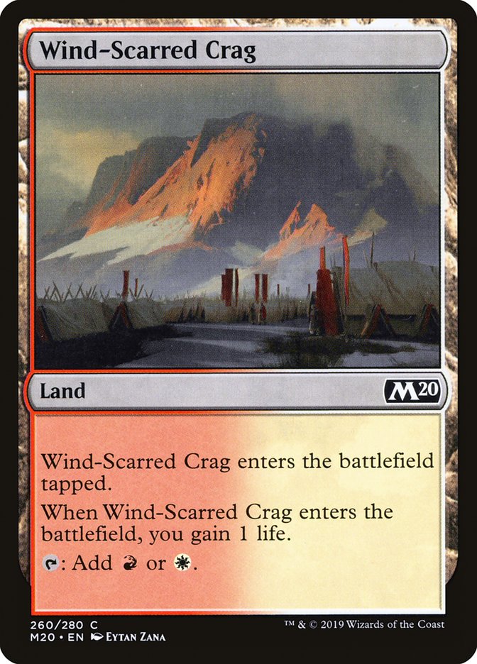 Wind-Scarred Crag [Core Set 2020] | North Game Den