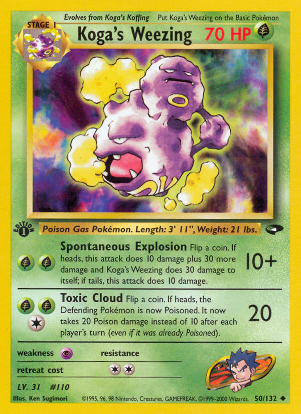 Koga's Weezing (50/132) [Gym Challenge 1st Edition] | North Game Den