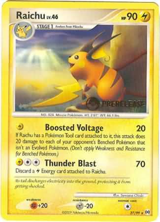 Raichu (27/99) (Prerelease Promo) [Nintendo: Black Star Promos] | North Game Den