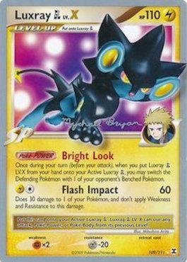 Luxray GL LV.X (109/111) (Happy Luck - Mychael Bryan) [World Championships 2010] | North Game Den