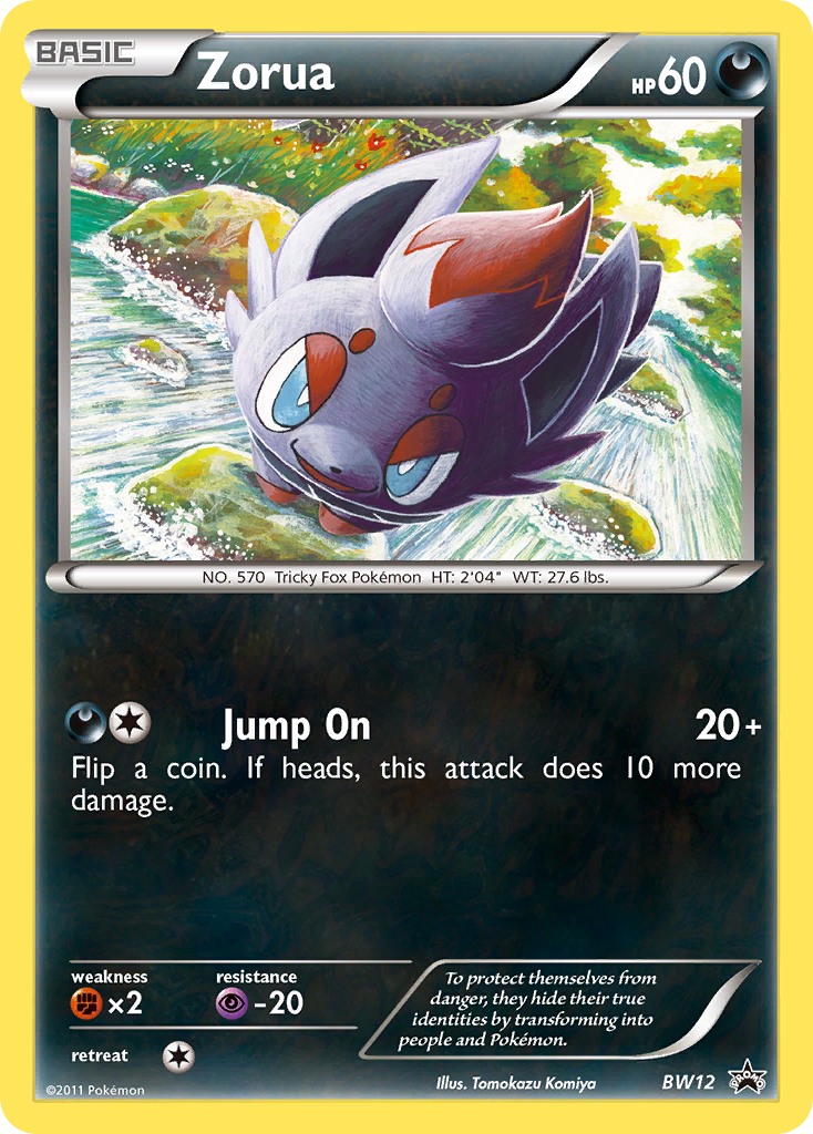 Zorua (BW12) [Black & White: Black Star Promos] | North Game Den