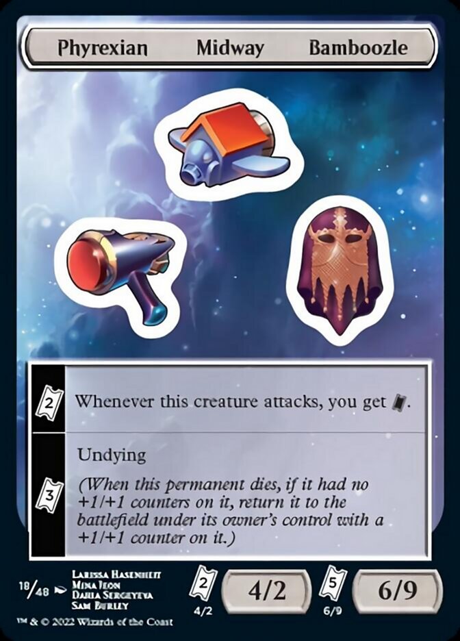 Phyrexian Midway Bamboozle [Unfinity Stickers] | North Game Den