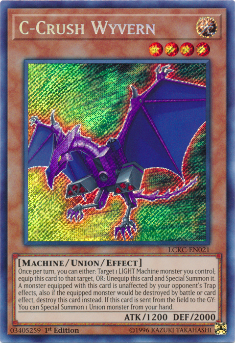 C-Crush Wyvern [LCKC-EN021] Secret Rare | North Game Den