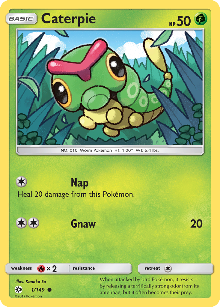 Caterpie (1/149) [Sun & Moon: Base Set] | North Game Den