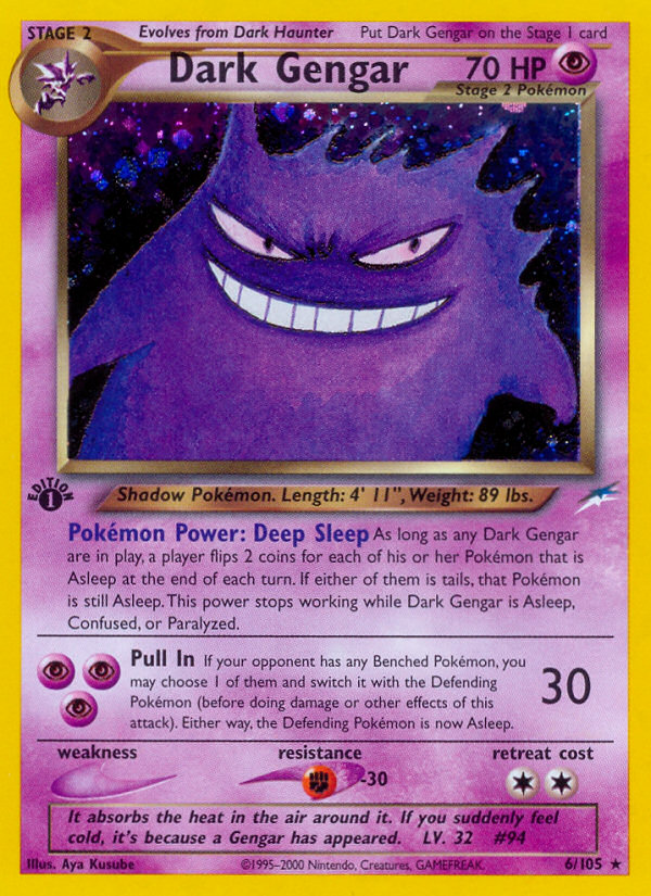 Dark Gengar (6/105) [Neo Destiny 1st Edition] | North Game Den