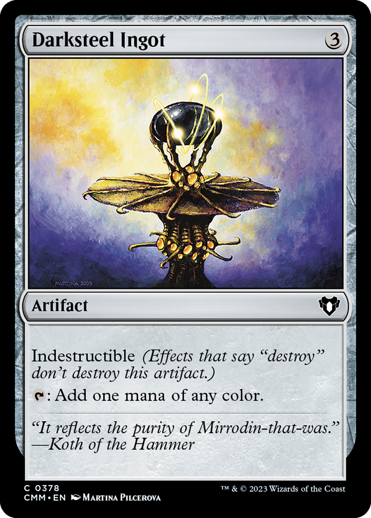 Darksteel Ingot [Commander Masters] | North Game Den