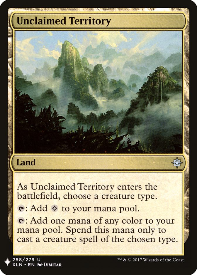 Unclaimed Territory [Mystery Booster] | North Game Den