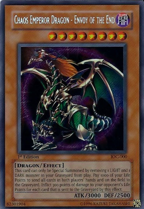 Chaos Emperor Dragon - Envoy of the End [IOC-000] Secret Rare | North Game Den