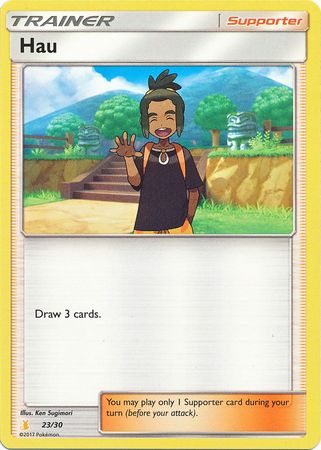 Hau (23/30) [Sun & Moon: Trainer Kit - Alolan Raichu] | North Game Den