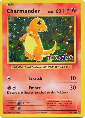 Charmander (9/108) (Toys R Us Promo) [XY: Evolutions] | North Game Den