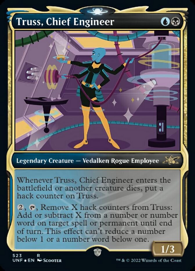 Truss, Chief Engineer (Showcase) (Galaxy Foil) [Unfinity] | North Game Den