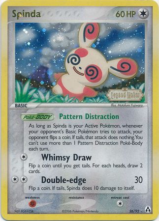 Spinda (26/92) (Stamped) [EX: Legend Maker] | North Game Den