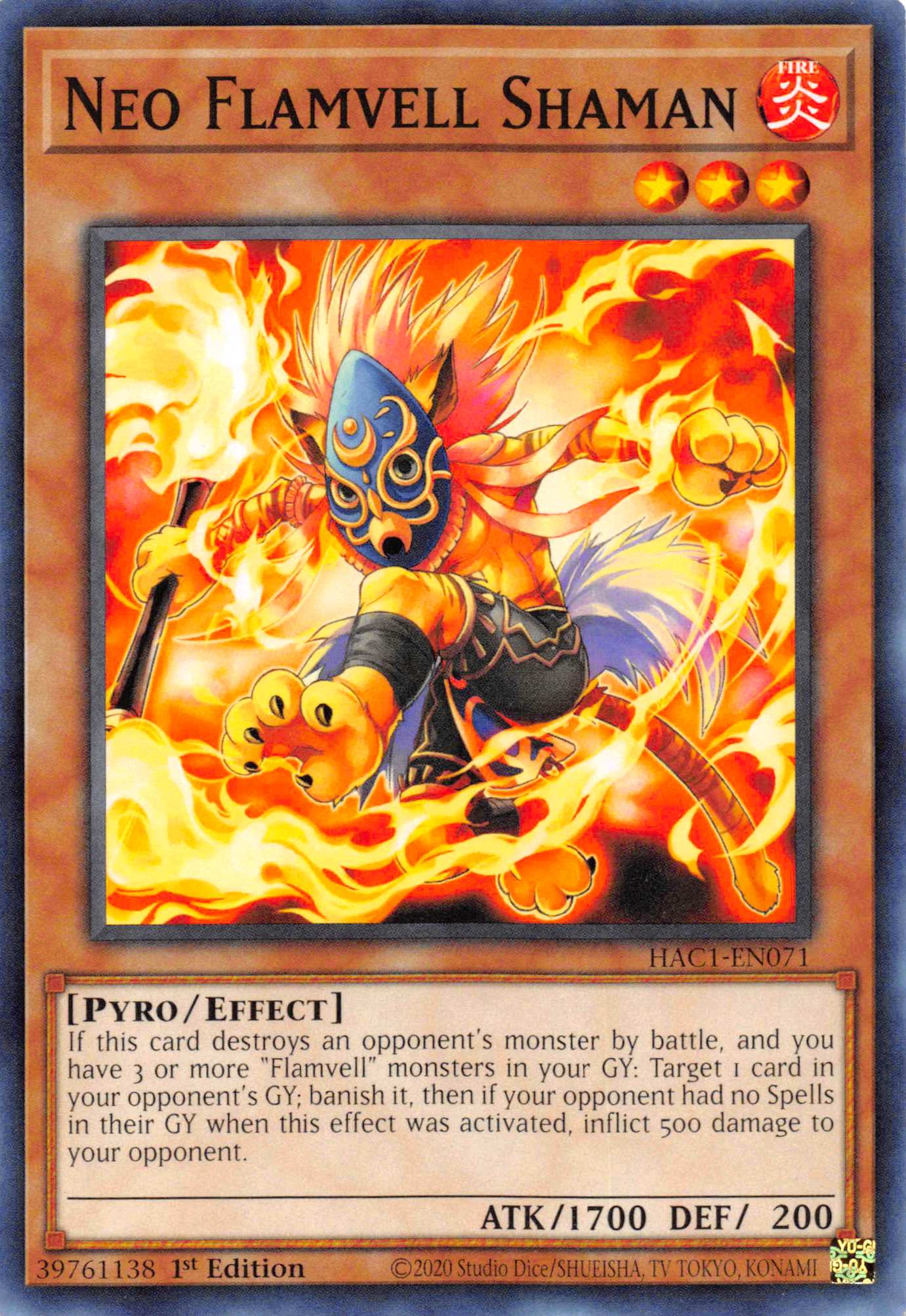 Neo Flamvell Shaman [HAC1-EN071] Common | North Game Den