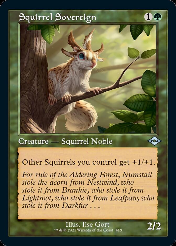 Squirrel Sovereign (Retro Foil Etched) [Modern Horizons 2] | North Game Den