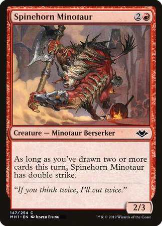 Spinehorn Minotaur [Modern Horizons] | North Game Den