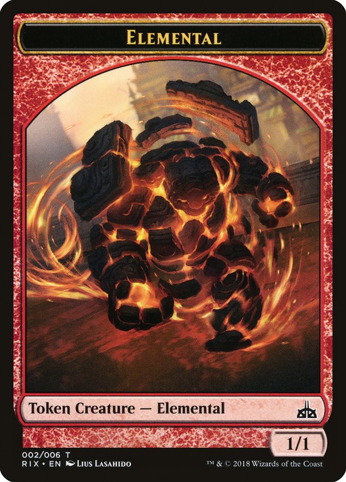 Elemental (002/006) [Rivals of Ixalan Tokens] | North Game Den