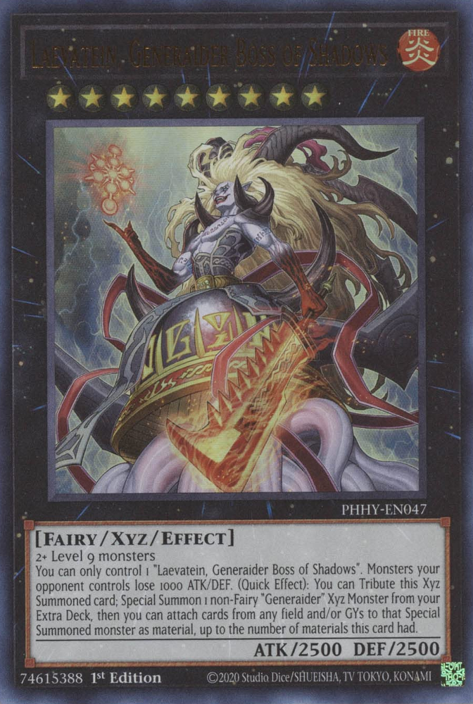 Laevatein, Generaider Boss of Shadows [PHHY-EN047] Ultra Rare | North Game Den