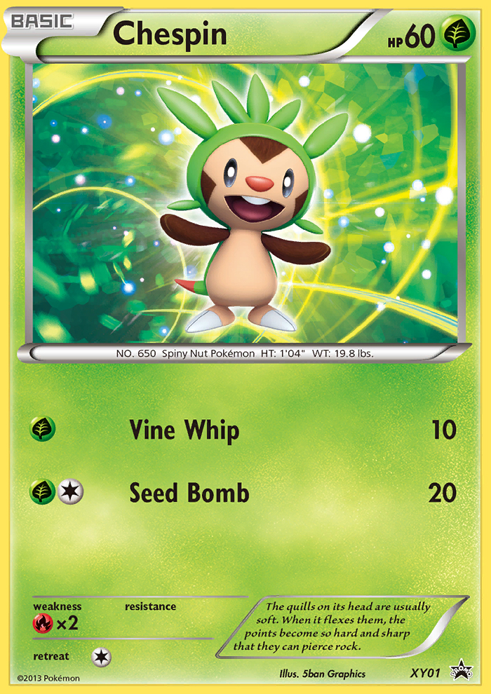 Chespin (XY01) [XY: Black Star Promos] | North Game Den