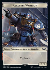 Astartes Warrior // Clue Double-sided Token (Surge Foil) [Universes Beyond: Warhammer 40,000 Tokens] | North Game Den