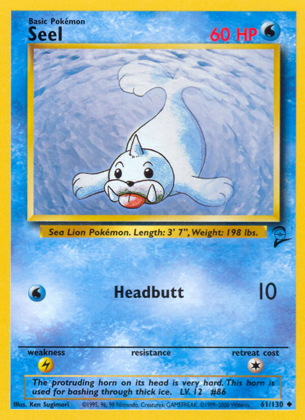 Seel (61/130) [Base Set 2] | North Game Den