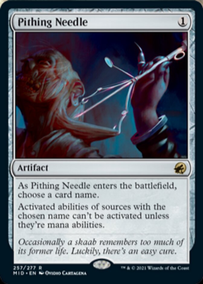 Pithing Needle [Innistrad: Midnight Hunt] | North Game Den