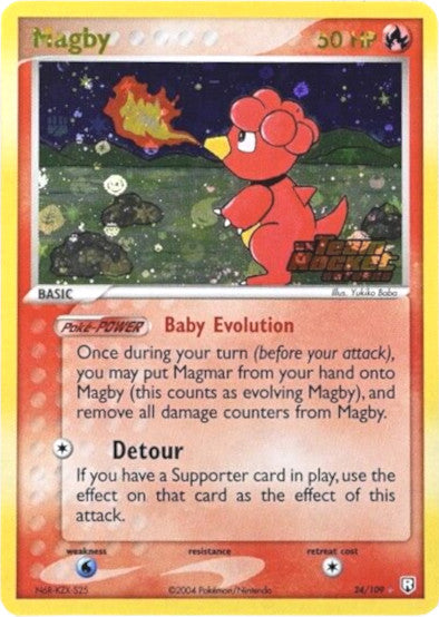 Magby (24/109) (Stamped) [EX: Team Rocket Returns] | North Game Den