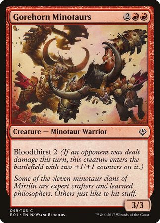 Gorehorn Minotaurs [Archenemy: Nicol Bolas] | North Game Den