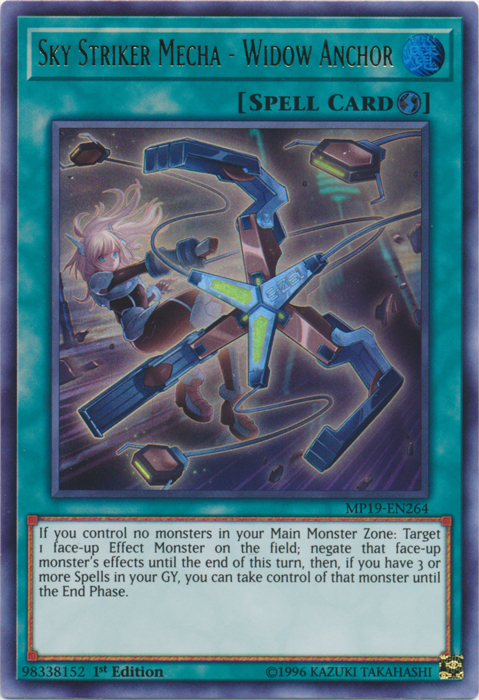 Sky Striker Mecha - Widow Anchor [MP19-EN264] Ultra Rare | North Game Den