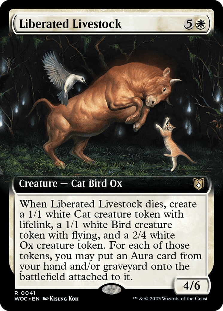 Liberated Livestock (Extended Art) [Wilds of Eldraine Commander] | North Game Den