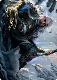 Jorn, God of Winter Art Card (Gold-Stamped Signature) [Kaldheim: Art Series] | North Game Den