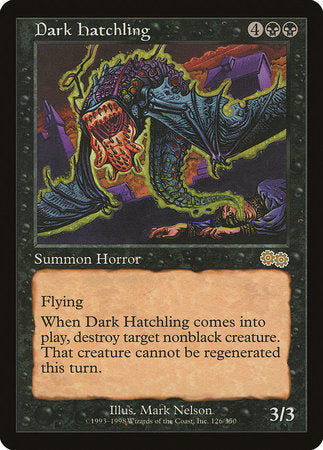 Dark Hatchling [Urza's Saga] | North Game Den