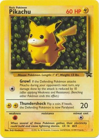 Pikachu (1) (Promo) [Wizards of the Coast: Black Star Promos] | North Game Den