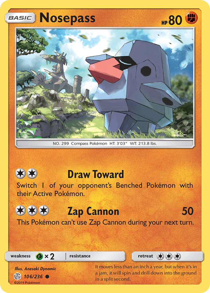 Nosepass (106/236) [Sun & Moon: Cosmic Eclipse] | North Game Den