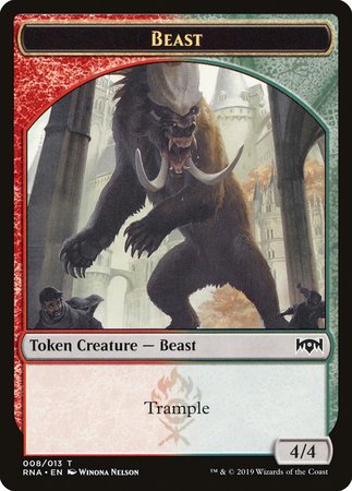 Beast Token [Ravnica Allegiance Tokens] | North Game Den