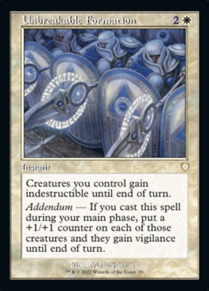Unbreakable Formation (Retro) [The Brothers' War Commander] | North Game Den