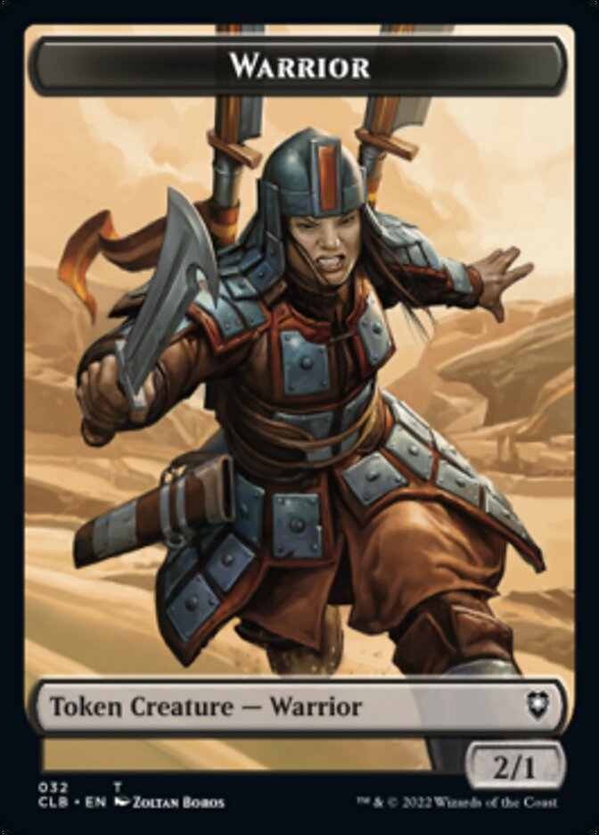 Warrior // Inkling Double-sided Token [Commander Legends: Battle for Baldur's Gate Tokens] | North Game Den