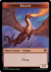 Dragon // Kor Ally Double-Sided Token [Commander Masters Tokens] | North Game Den