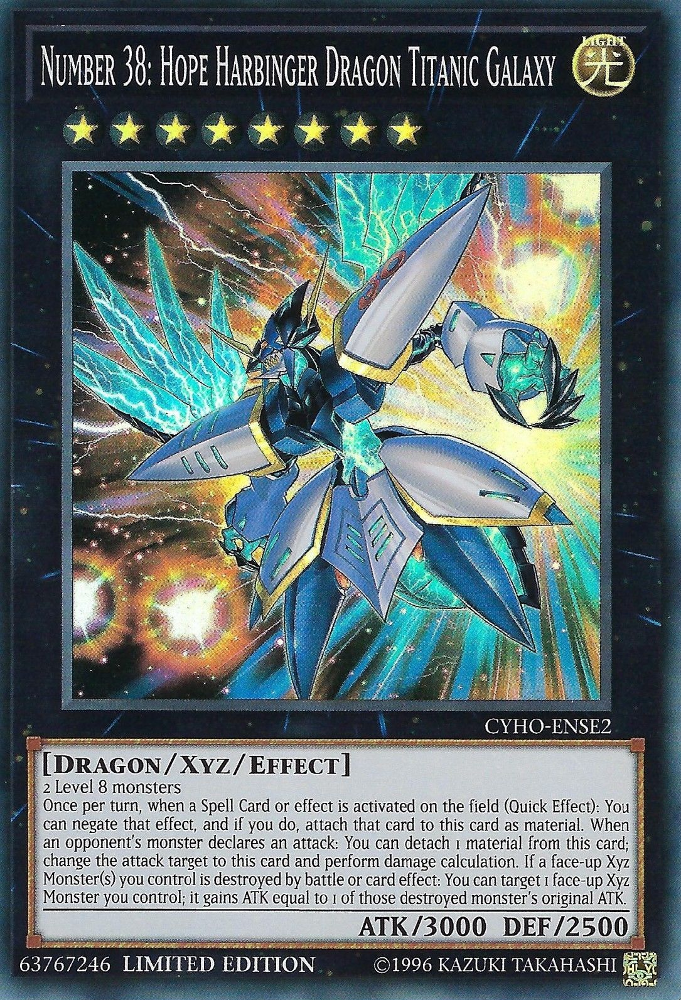 Number 38: Hope Harbinger Dragon Titanic Galaxy [CYHO-ENSE2] Super Rare | North Game Den