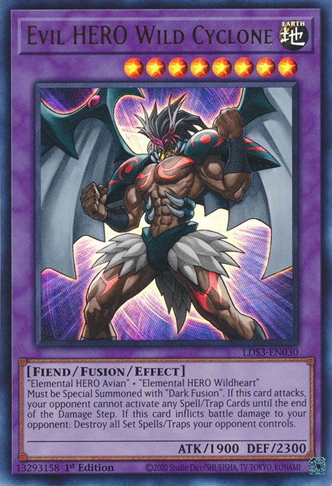 Evil HERO Wild Cyclone [LDS3-EN030] Ultra Rare | North Game Den