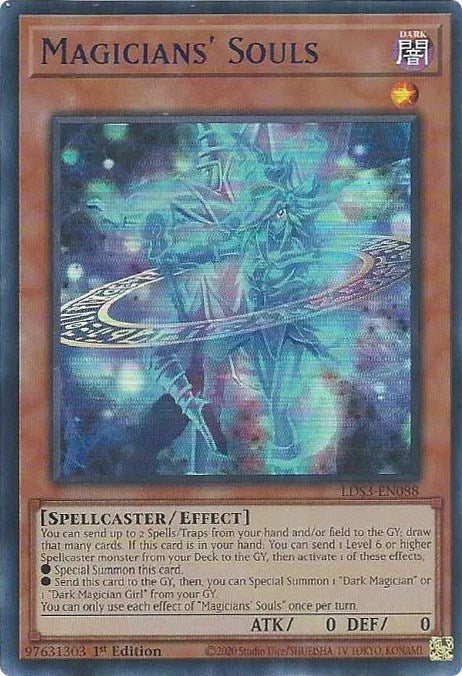 Magicians' Souls (Blue) [LDS3-EN088] Ultra Rare | North Game Den