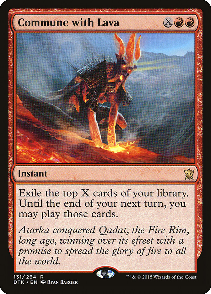Commune with Lava [Dragons of Tarkir] | North Game Den