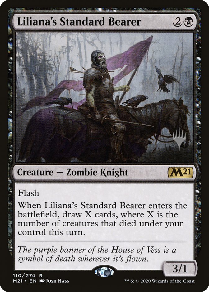 Liliana's Standard Bearer (Promo Pack) [Core Set 2021 Promos] | North Game Den