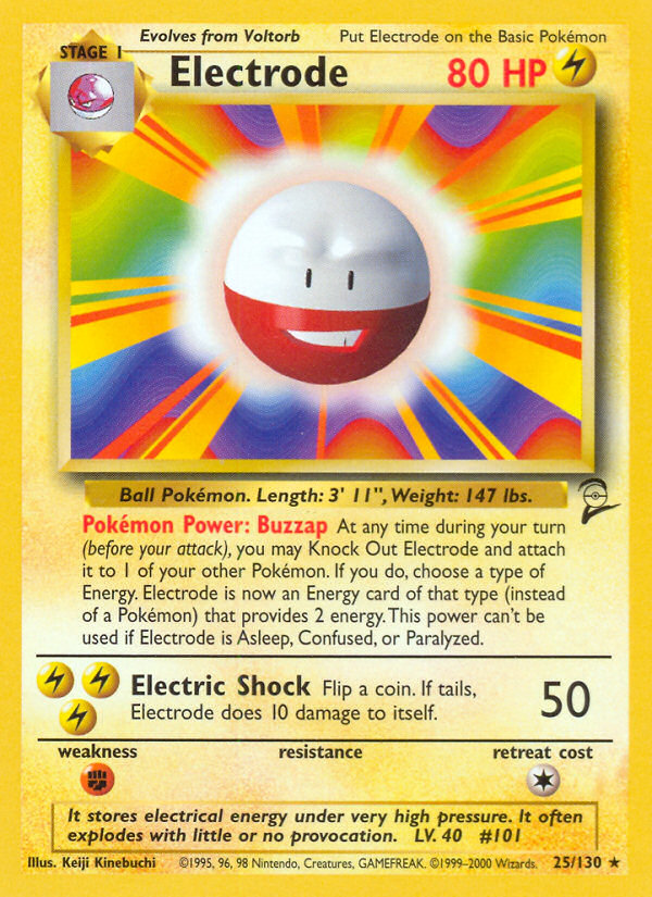 Electrode (25/130) [Base Set 2] | North Game Den