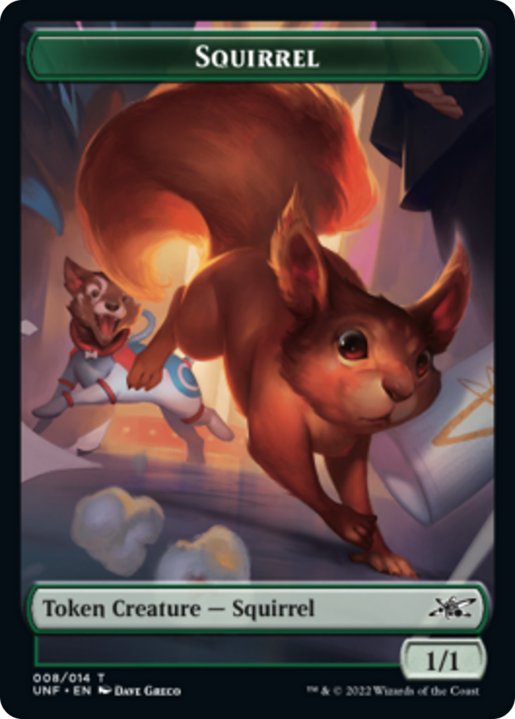 Squirrel // Treasure (012) Double-sided Token [Unfinity Tokens] | North Game Den