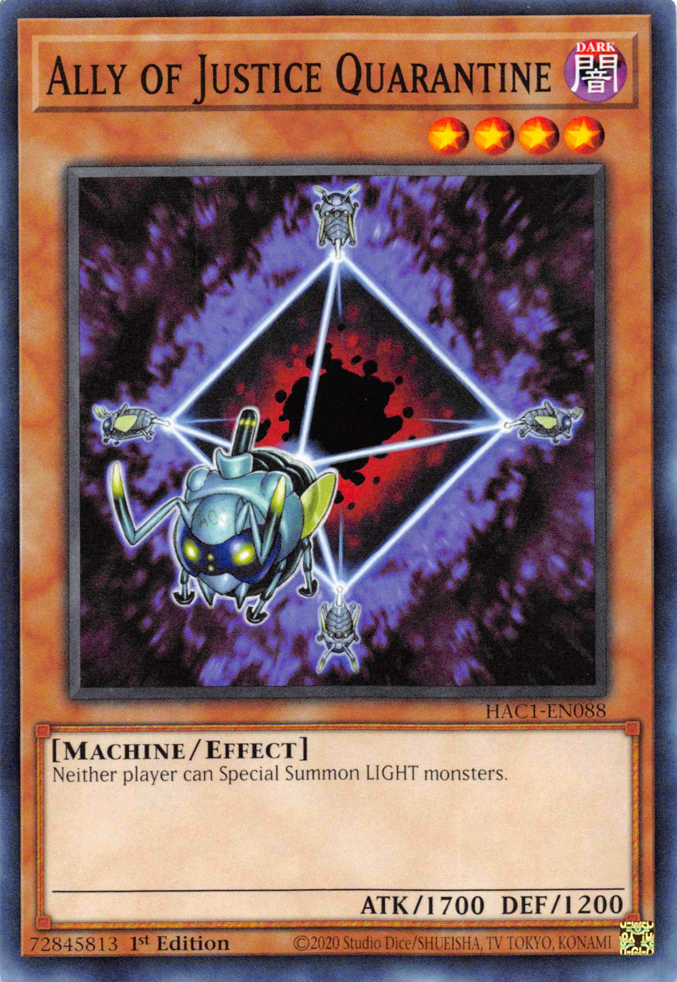 Ally of Justice Quarantine [HAC1-EN088] Common | North Game Den